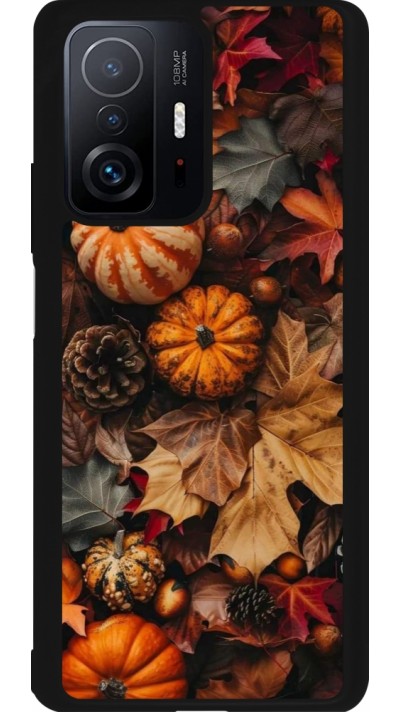 Coque Xiaomi 11T - Silicone rigide noir Autumn 25 Pumpkin