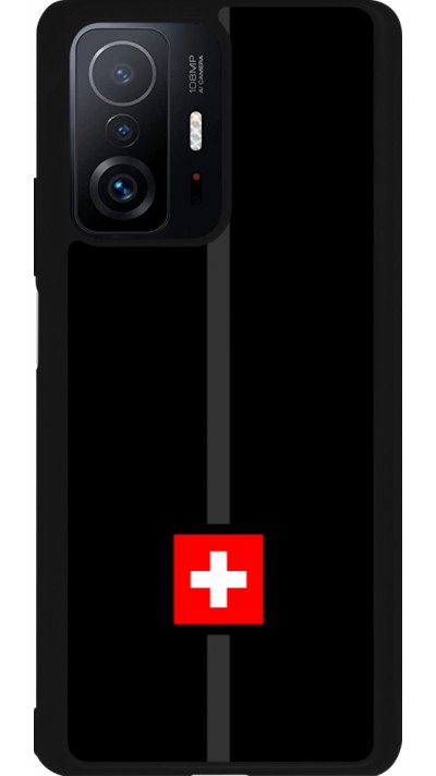 Coque Xiaomi 11T - Silicone rigide noir Canton CH noir