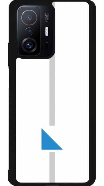 Coque Xiaomi 11T - Silicone rigide noir Canton ZH blanc