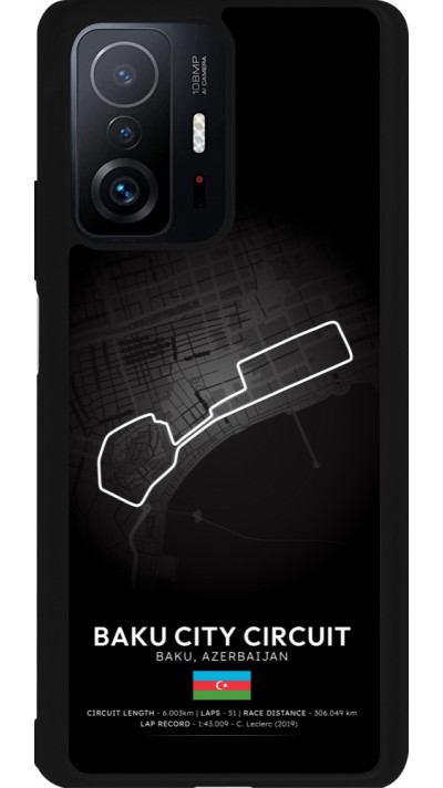 Coque Xiaomi 11T - Silicone rigide noir F1 Track 2025 Azerbaijan