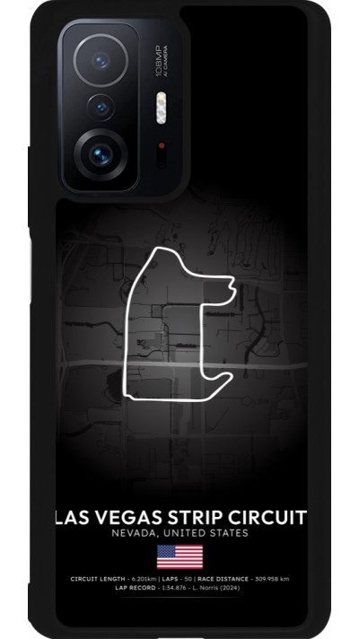 Coque Xiaomi 11T - Silicone rigide noir F1 Track 2025 Las Vegas