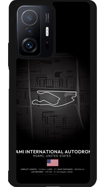 Coque Xiaomi 11T - Silicone rigide noir F1 Track 2025 Miami