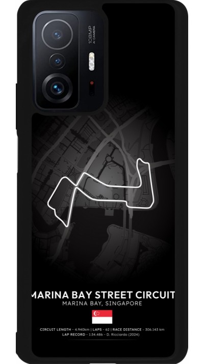 Coque Xiaomi 11T - Silicone rigide noir F1 Track 2025 Singapore