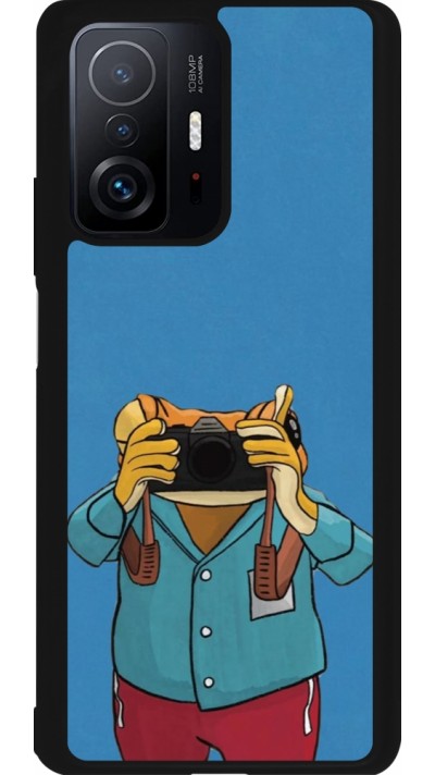 Xiaomi 11T Case Hülle - Silikon schwarz Frog with camera DTMF