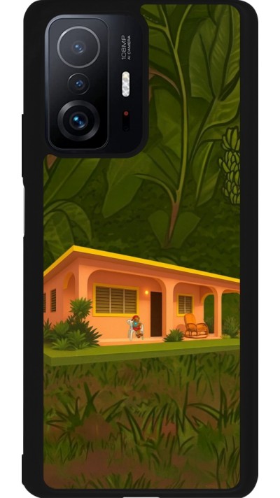 Xiaomi 11T Case Hülle - Silikon schwarz Benitos house DTMF