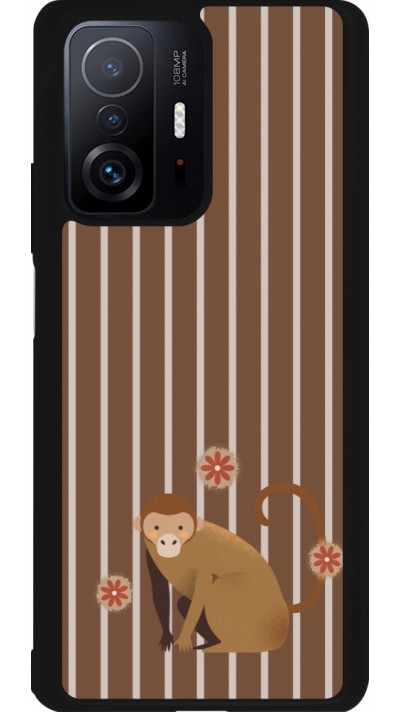 Xiaomi 11T Case Hülle - Silikon schwarz Monkey with stripes Xiaomi 11T Case Hülle - Silikon schwarz Monkey with stripes