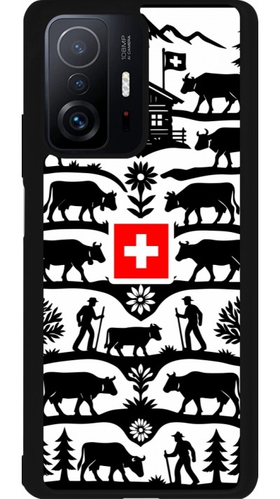 Coque Xiaomi 11T - Silicone rigide noir Poya Suisse 3