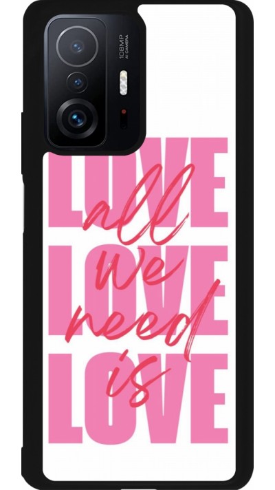 Coque Xiaomi 11T - Silicone rigide noir Saint Valentines Day 26 Love all we need is