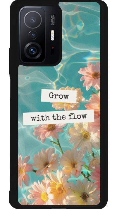 Xiaomi 11T Case Hülle - Silikon schwarz Summer 2025 Grow with the flow