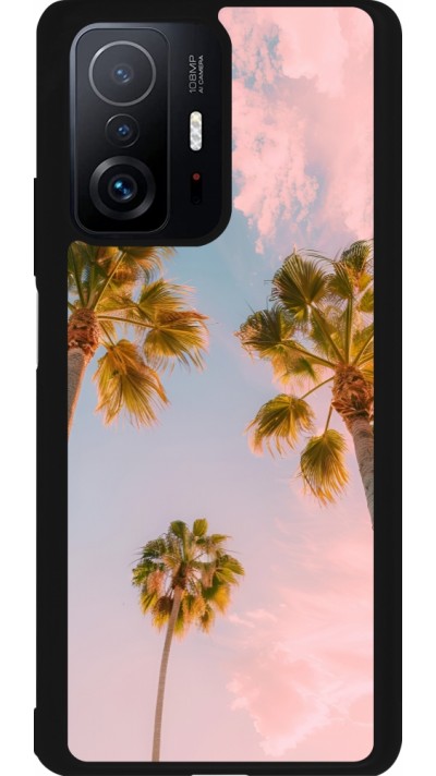 Xiaomi 11T Case Hülle - Silikon schwarz Summer 2025 Palmiers