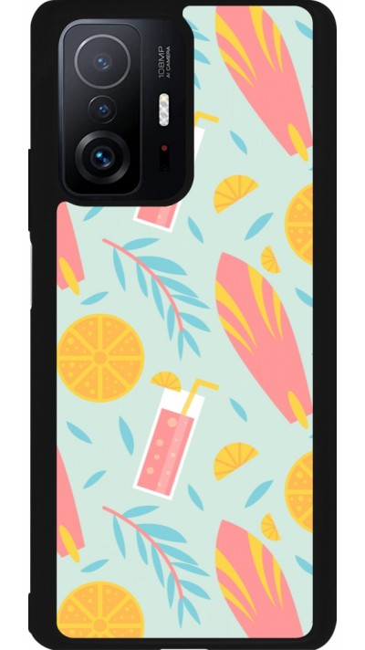 Xiaomi 11T Case Hülle - Silikon schwarz Summer 2025 Pattern citron