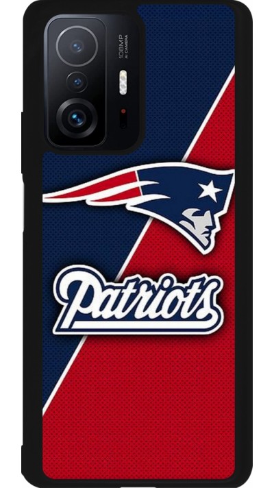 Coque Xiaomi 11T - Silicone rigide noir Super Bowl 26 Patriots 1