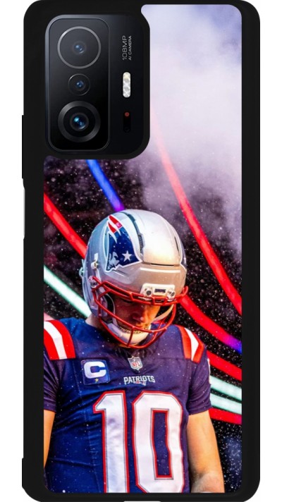 Coque Xiaomi 11T - Silicone rigide noir Super Bowl 26 Patriots 3