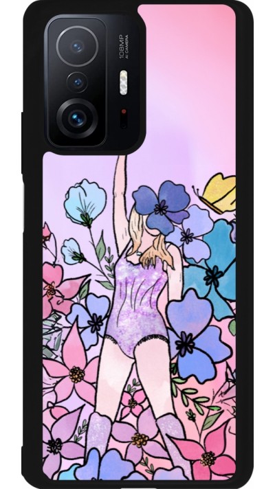 Coque Xiaomi 11T - Silicone rigide noir Taylor Swift Sketch - Pink