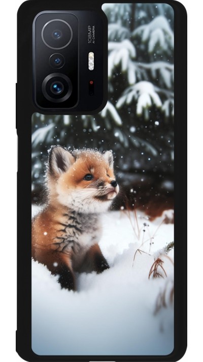 Xiaomi 11T Case Hülle - Silikon schwarz Weihnachten 2023 Fuechslein Tanne Xiaomi 11T Case Hülle - Silikon schwarz Weihnachten 2023 Fuechslein Tanne