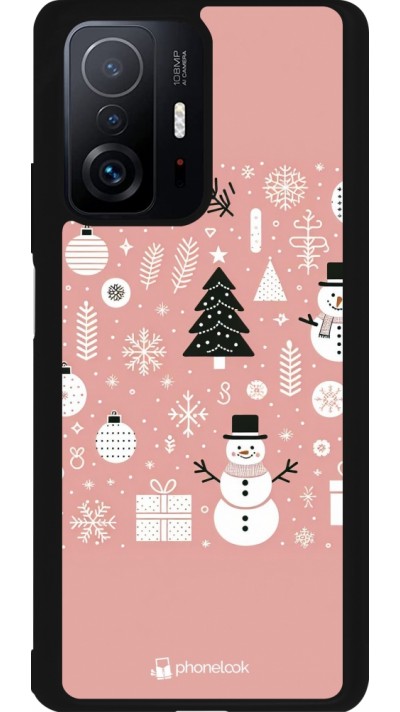 Xiaomi 11T Case Hülle - Silikon schwarz Weihnachten 2024 Rose Schneemann Weihnachten Xiaomi 11T Case Hülle - Silikon schwarz Weihnachten 2024 Rose Schneemann Weihnachten