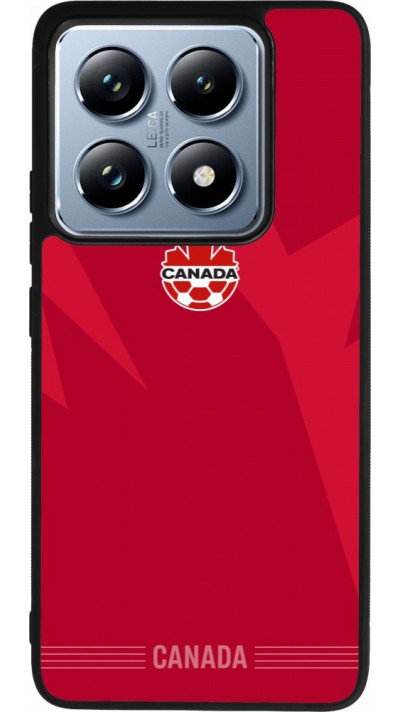 Coque Xiaomi 14T Pro - Silicone rigide noir Maillot de football Canada 2026 personnalisable