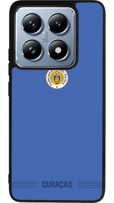 Coque Xiaomi 14T Pro - Silicone rigide noir Maillot de football Curaçao 2026 personnalisable