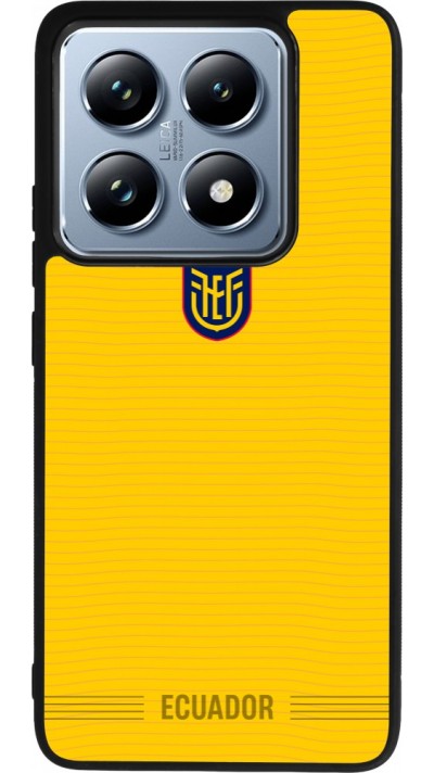 Coque Xiaomi 14T Pro - Silicone rigide noir Maillot de football Équateur 2026 personnalisable