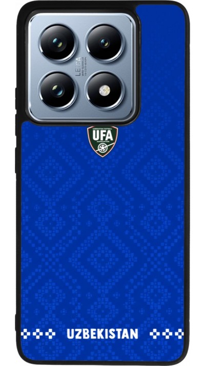 Coque Xiaomi 14T Pro - Silicone rigide noir Maillot de football Ouzbékistan 2026 personnalisable