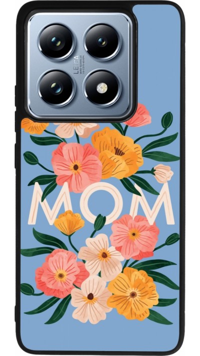 Xiaomi 14T Pro Case Hülle - Silikon schwarz Mom 2026 Flowers