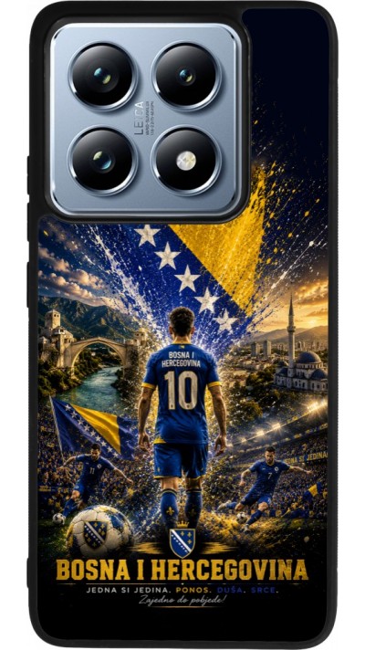 Coque Xiaomi 14T Pro - Silicone rigide noir Football Bosnie-Herzégovine splash 2026