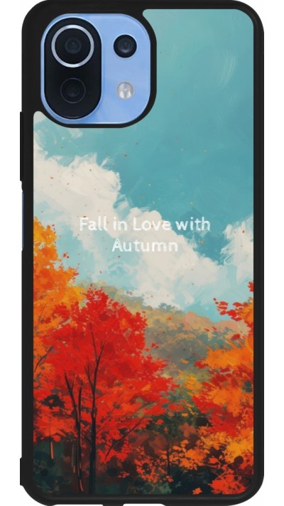 Coque Xiaomi Mi 11 Lite 5G - Silicone rigide noir Autumn 25 Fall in love