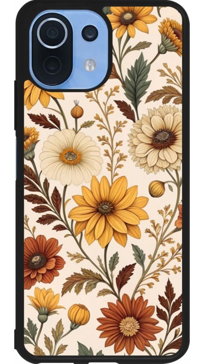 Coque Xiaomi Mi 11 Lite 5G - Silicone rigide noir Autumn 25 Flower pattern