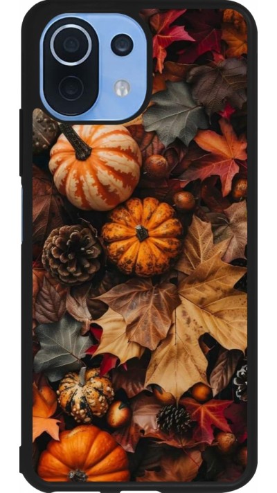 Coque Xiaomi Mi 11 Lite 5G - Silicone rigide noir Autumn 25 Pumpkin