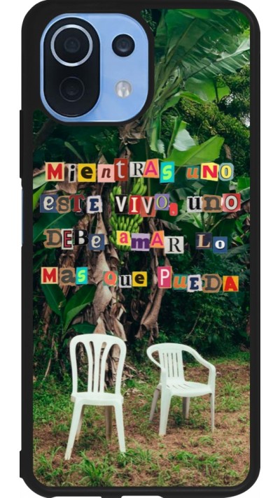 Xiaomi Mi 11 Lite 5G Case Hülle - Silikon schwarz Chairs DTMF