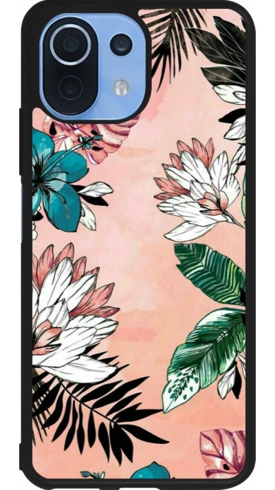 Coque Xiaomi Mi 11 Lite 5G - Silicone rigide noir Flowers Artprint