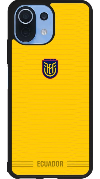 Coque Xiaomi Mi 11 Lite 5G - Silicone rigide noir Maillot de football Équateur 2026 personnalisable