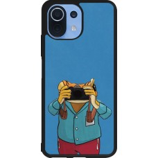 Xiaomi Mi 11 Lite 5G Case Hülle - Silikon schwarz Frog with camera DTMF