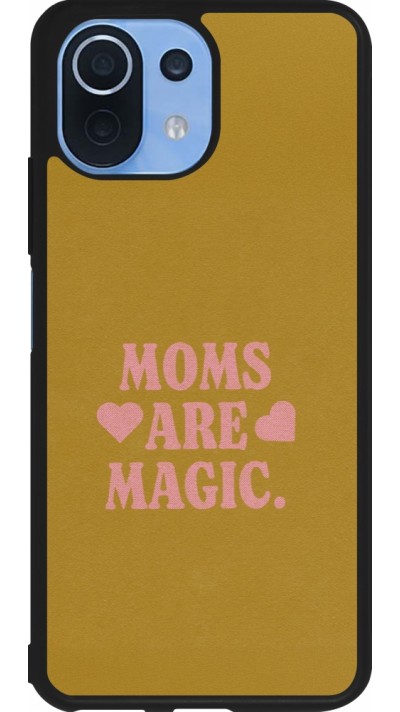 Coque Xiaomi Mi 11 Lite 5G - Silicone rigide noir Mom 2026 Are Magic
