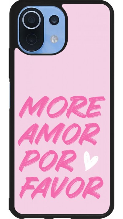 Xiaomi Mi 11 Lite 5G Case Hülle - Silikon schwarz More amor porfavor Xiaomi Mi 11 Lite 5G Case Hülle - Silikon schwarz More amor porfavor