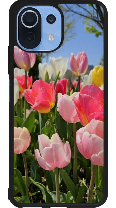 Xiaomi Mi 11 Lite 5G Case Hülle - Silikon schwarz Tulips Spring 2026
