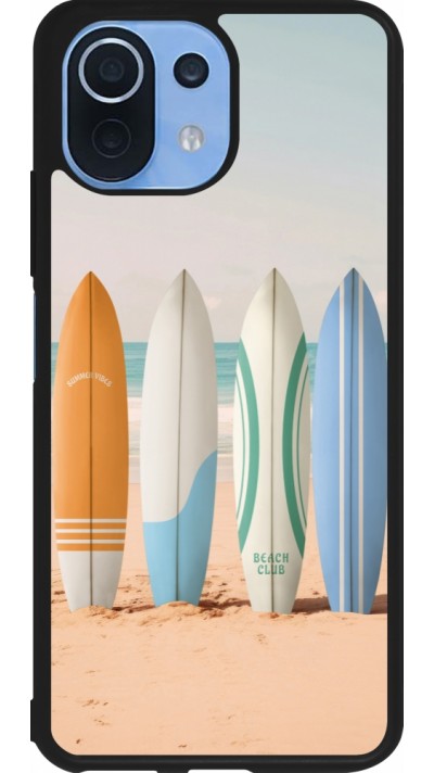 Coque Xiaomi Mi 11 Lite 5G - Silicone rigide noir Summer surfboard 2025