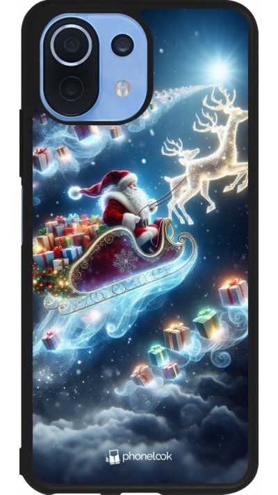 Xiaomi Mi 11 Lite 5G Case Hülle - Silikon schwarz Weihnachten 2023 Verzauberter Weihnachtsmann Xiaomi Mi 11 Lite 5G Case Hülle - Silikon schwarz Weihnachten 2023 Verzauberter Weihnachtsmann
