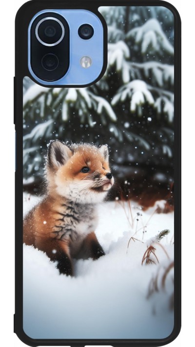 Xiaomi Mi 11 Lite 5G Case Hülle - Silikon schwarz Weihnachten 2023 Fuechslein Tanne Xiaomi Mi 11 Lite 5G Case Hülle - Silikon schwarz Weihnachten 2023 Fuechslein Tanne