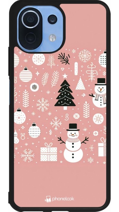 Xiaomi Mi 11 Lite 5G Case Hülle - Silikon schwarz Weihnachten 2024 Rose Schneemann Weihnachten Xiaomi Mi 11 Lite 5G Case Hülle - Silikon schwarz Weihnachten 2024 Rose Schneemann Weihnachten