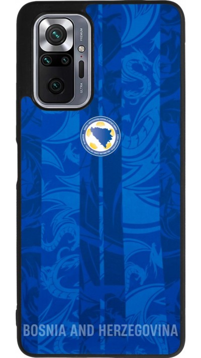 Coque Xiaomi Redmi Note 10 Pro Max - Silicone rigide noir Maillot de football Bosnie-Herzégovine 2026 personnalisable