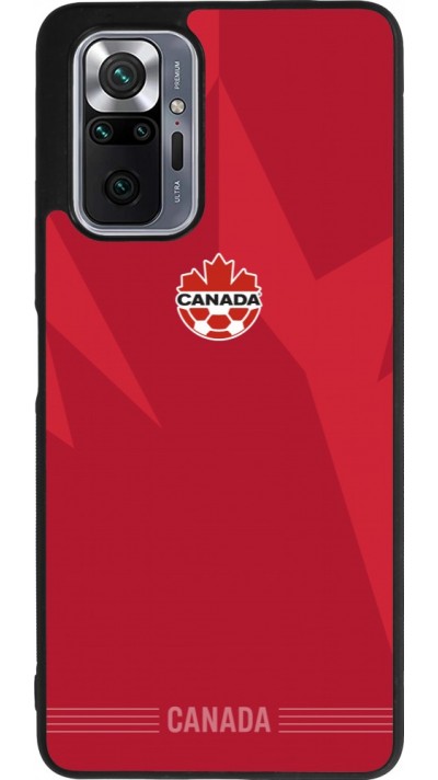 Coque Xiaomi Redmi Note 10 Pro Max - Silicone rigide noir Maillot de football Canada 2026 personnalisable