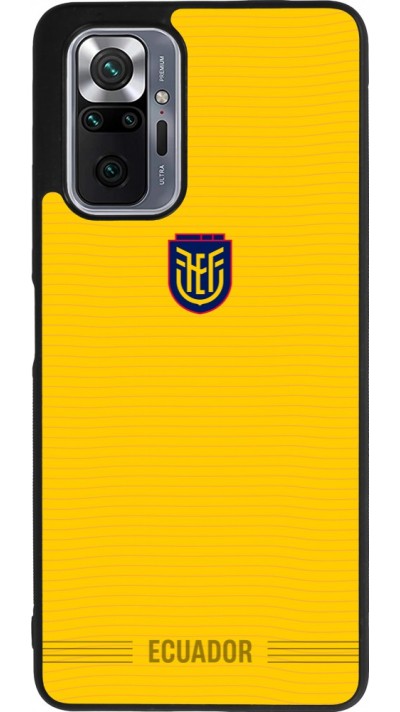 Coque Xiaomi Redmi Note 10 Pro Max - Silicone rigide noir Maillot de football Équateur 2026 personnalisable