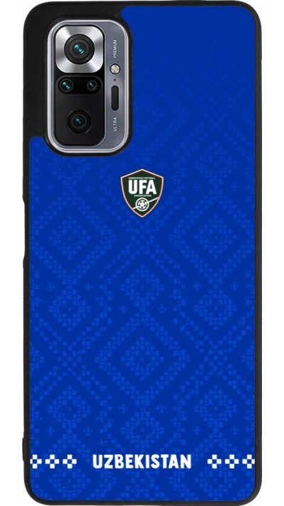 Coque Xiaomi Redmi Note 10 Pro Max - Silicone rigide noir Maillot de football Ouzbékistan 2026 personnalisable