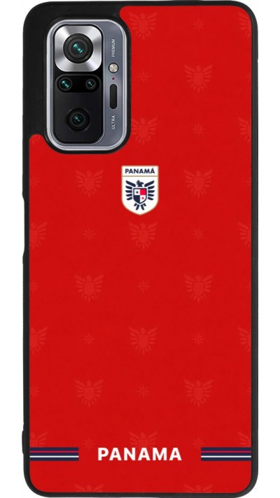 Coque Xiaomi Redmi Note 10 Pro Max - Silicone rigide noir Maillot de football Panama 2026 personnalisable