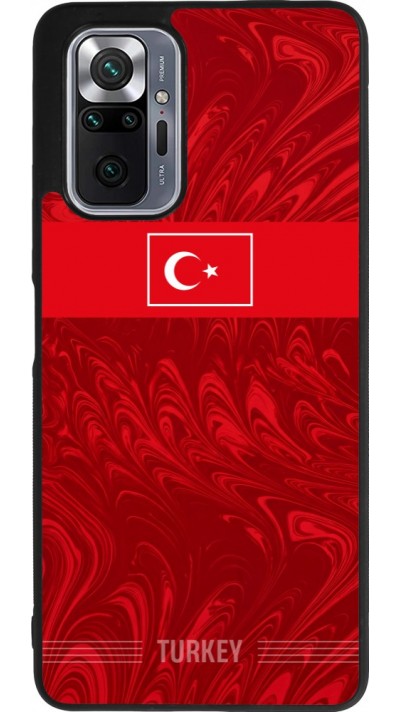 Coque Xiaomi Redmi Note 10 Pro Max - Silicone rigide noir Maillot de football Turquie 2026 personnalisable