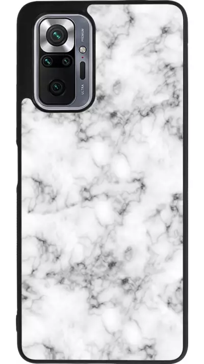 Coque Xiaomi Redmi Note 10 Pro Max - Silicone rigide noir Marble 01