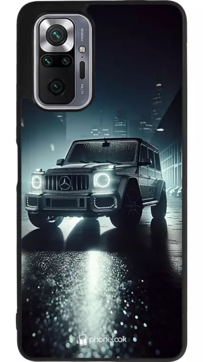Coque Xiaomi Redmi Note 10 Pro Max - Silicone rigide noir Mercedes G AMG Night