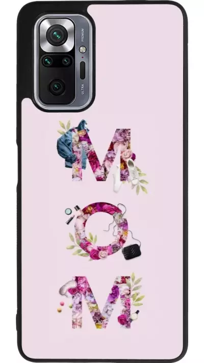 Coque Xiaomi Redmi Note 10 Pro Max - Silicone rigide noir Mom 2024 girly mom