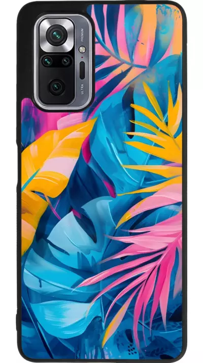 Coque Xiaomi Redmi Note 10 Pro Max - Silicone rigide noir Palms Blue